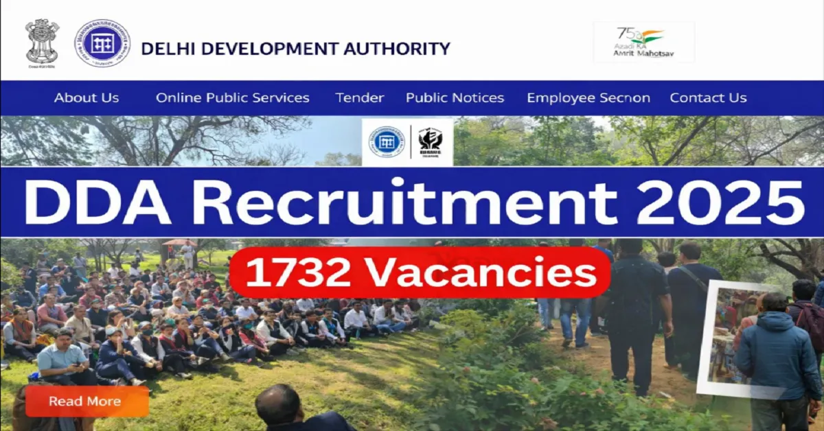 Delhi DDA Recruitment