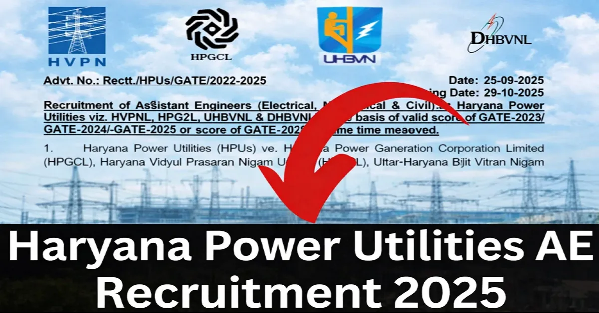 Haryana Power Utilities AE Recruitment