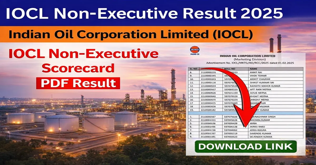 IOCL Non-Executive Result