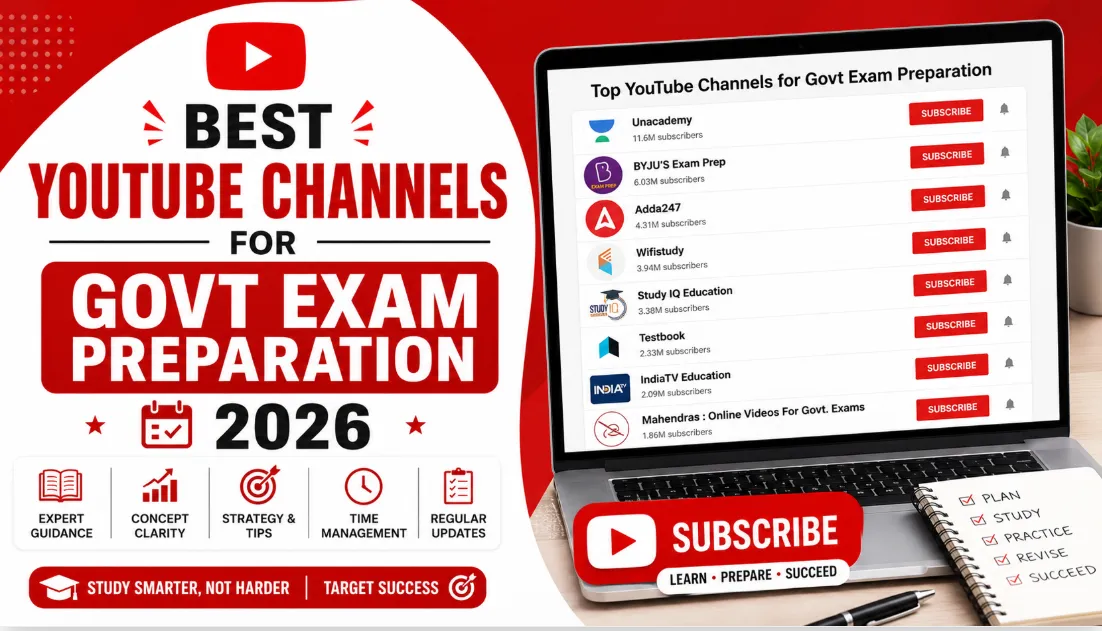 YouTube Channels for Govt Exam