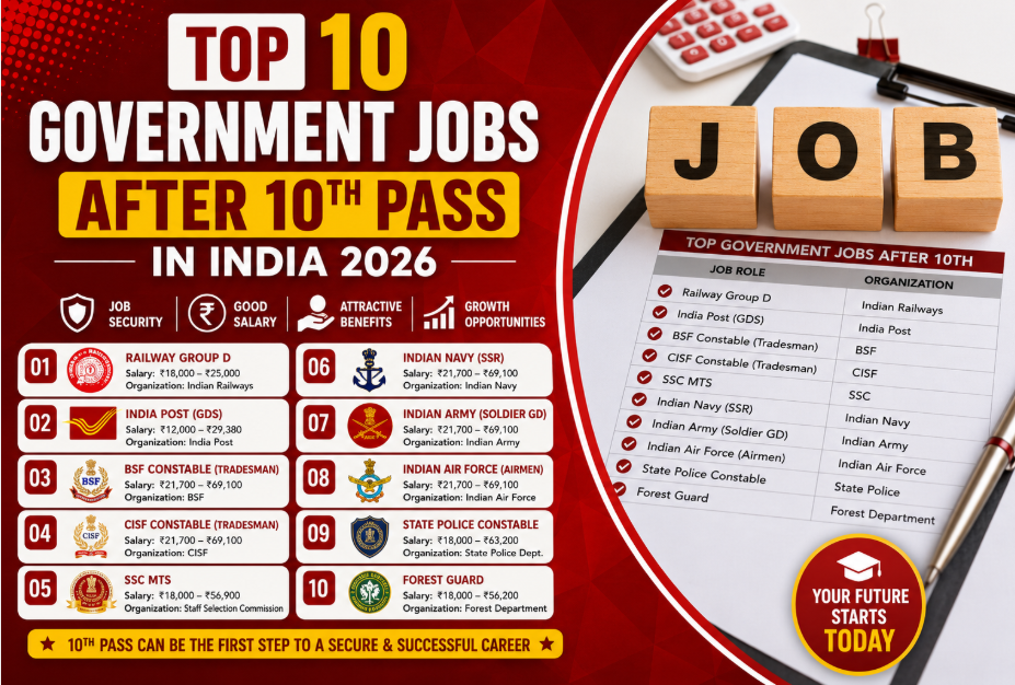 Jobs After 10th Pass